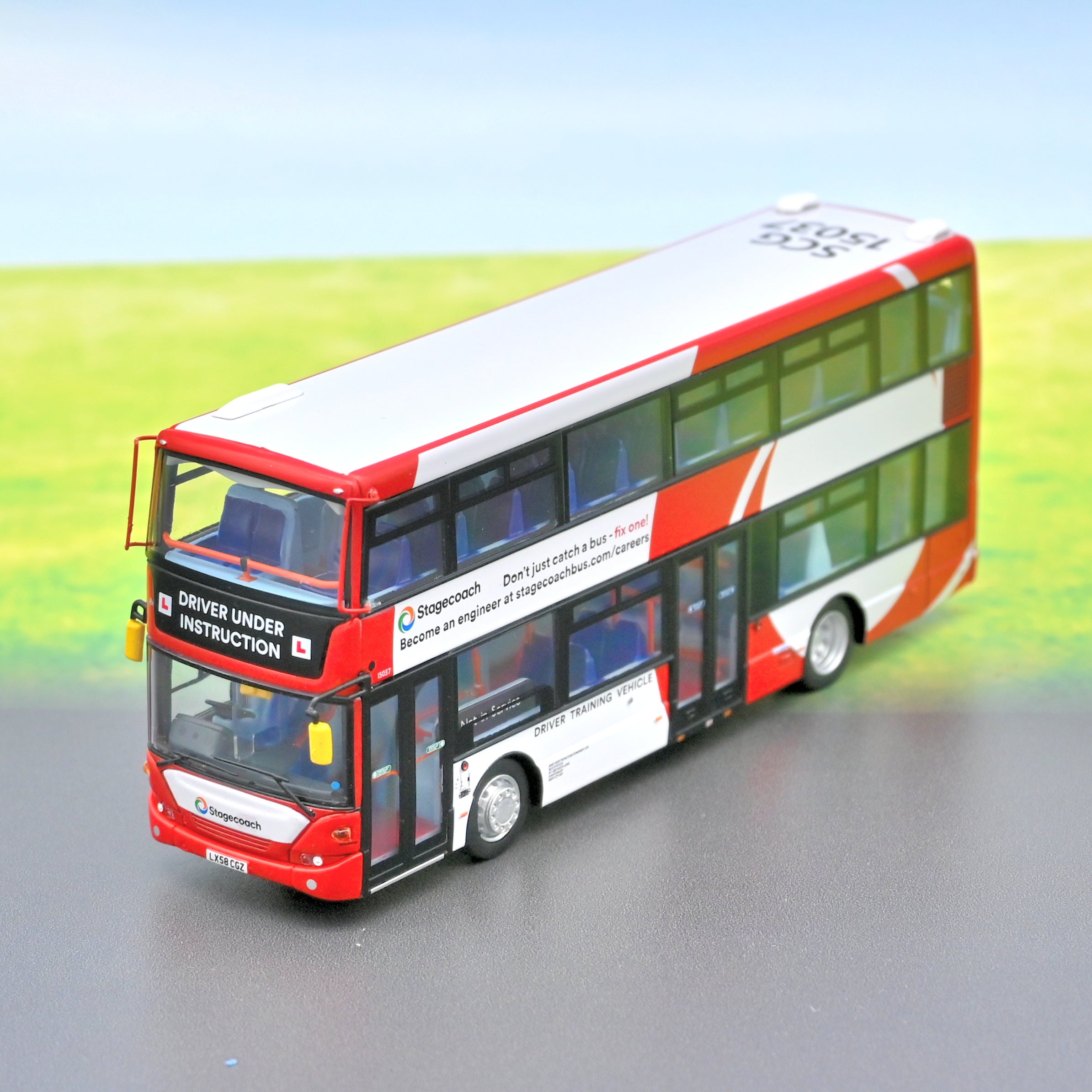 Northcord ukbus 0076 Scania OmniCity Stagecoach South East Driver Training 1 76 Scale Model Buses Collection